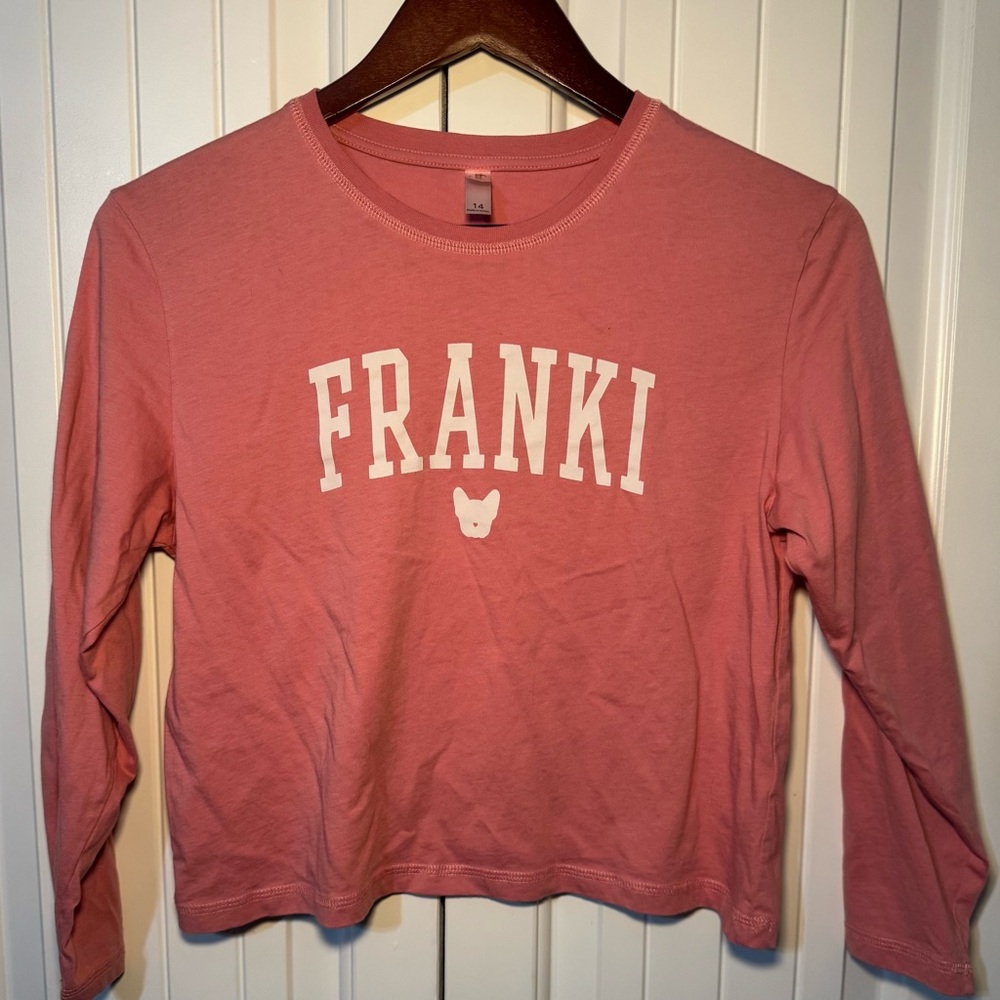 Francesca's Collections Pink Crop Top